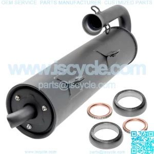 Exhaust Muffler W/Spark Arrester Gasket For Yamaha Rhino 700 YXR700 4X4 2008-13