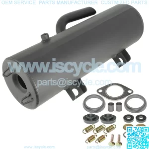 Complete Exhaust Muffler w/ Gasket Kit fits Polaris Ranger 500 4x4 2006 - 2008