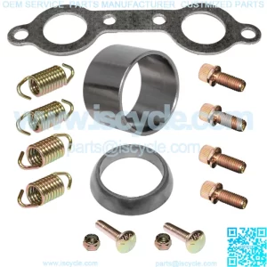 Exhaust Muffler Gasket Kit for Polaris Ranger RZR S 800 EFI Eps 2009 2010 2011