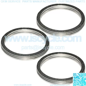 3 Exhaust Muffler Pipe Gaskets for Yamaha XS850 XS850L XS850S 1980 1981