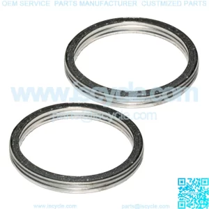2 Exhaust Muffler Pipe Gaskets for Yamaha XS400 XS400R Maxim Seca 1982 1983