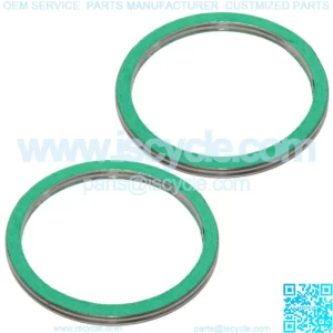 2 Exhaust Muffler Gasket for Suzuki GSX-1300R Hayabusa 1999-2009 2011-2016