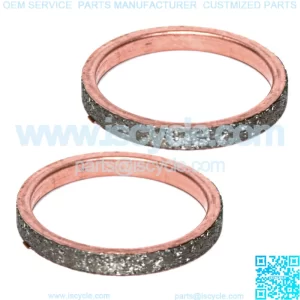 2 Exhaust Muffler Pipe Gaskets for Suzuki SV650 SV650A SV650S SV650Sa 1999-2008