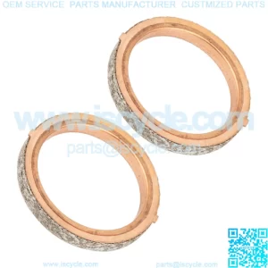 2 Exhaust Muffler Pipe Gaskets for Suzuki Gs250T 1980 1981 / Gs300L 1982 83 85