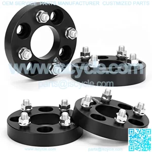 4x4 to 4x4 Wheel Spacers for Golf Cart, 1" ATV Wheel Spacer Fits for EZ GO EZGO Club Car, 25mm Thick 4x101.6mm Thread Pitch 1/2" x20 Hub bore 62mm, Black 4PCS