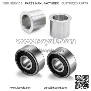 3/4" Sealed Wheel Bearing + Reducers 1" to 3/4" Axle Spacers For Harley Big Twin
