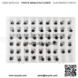 Adjustable Valve Shim Kit 9.48mm O.D. 1.20mm-4.00mm Thick for Suzuki LT-Z400 QuadSport Z 2003-2012 LT-R450 QuadRacer 2006-2011 (52pcs)