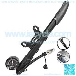 2-in-1 PortAir Shock & Tire Pump, Fork & Rear Suspension Gauge, AdjustMax 300PSI High Pressure, Mountain Bike & Bicycle, Schrader & Presta Valve, Comes with Mount Kit Attachment Accessories