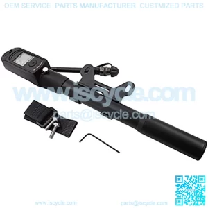 Bike Pump/Mini Bike Pump, with Digital Electronic Bike Pump, High Pressure 300PSI - Compact and Light Bicycle Tire Pump - Fits Presta and Schrader