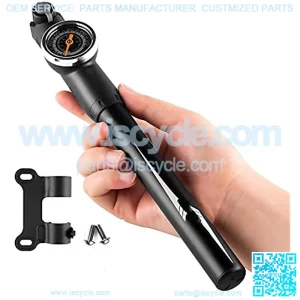 Mini Bike Pump PortFrame-Mounted Pumps 120PSI High Pressure Shock, Fits Presta and Schrader, Clever Valves Bicycle Tire Pump for Road Bikes