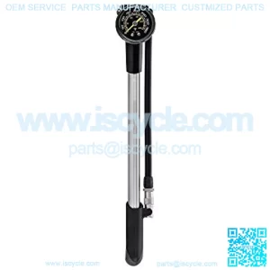Pocket Shock DXG XL Bike Mini Pump, Long Version for Home/Shop use with dial Gauge 360 PSI/24.8 BAR