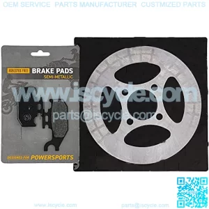 Rear Left Brake Rotor Pad Semi Metallic Kit For Yamaha Raptor 700 700R 1S3-W0046-01-00 1S3-2582W-00-00 ATV