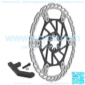 220mm Oversize Front Brake Disc & Bracket for Sur-ron Light Bee X / Segway with DNM Shock Absober