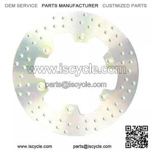 MD3076 Motorcycle Stainless Steel Rear Right Brake Disc Silver - 276mm