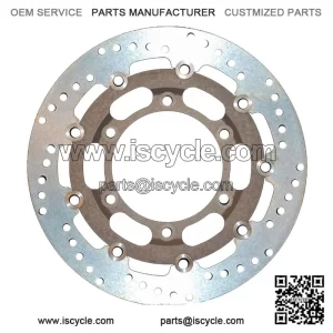 MD646RS Motorcycle Motorbike Front Right Brake Disc Silver - 296mm