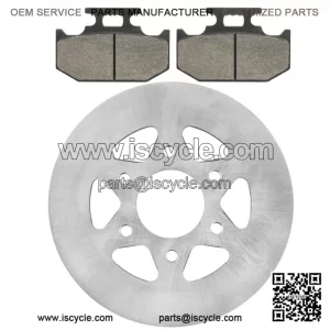 Rear Parking Brake Disc Rotor W/Pads for Yamaha Rhino 700 YXR700 4X4 2008-2013(For: Yamaha Rhino 700)