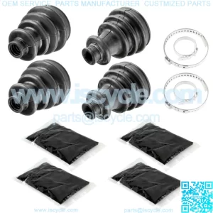 2 Front Axle Inner and Outer CV Boot Kit fits Polaris Ranger XP 700 4x4 2006