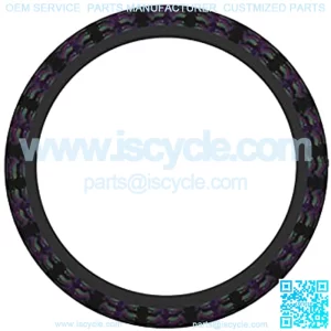 Snowmobile Show Pattern Steering Wheel Cover, Breathable, Anti-Slip, Odorless, Warm in Winter and Cool in Summer, Universal 15 Inches