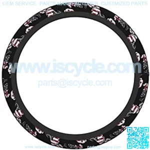 Snowmobile Us Flag Universal 15 Inch Steering Wheel Covers With Cloth For Men'S Women'S Fit For Suvs,Sedans,Cars,Vans