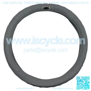 Golf Cart Steering Wheel Cover Gray Leather Golf Steer Club Car Ezgo Yamaha