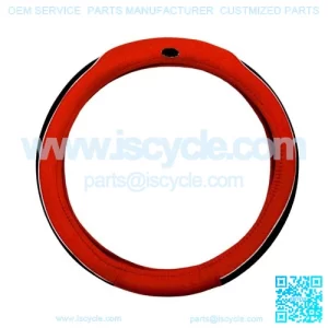 Golf Cart Steering Wheel Cover Universal Red and Black