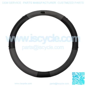 Golf Cart Steering Wheel Cover Universal Black and Grey
