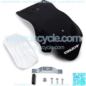 Acerbis MX Skid Plate (Black/White) for 19 Kawasaki KX450