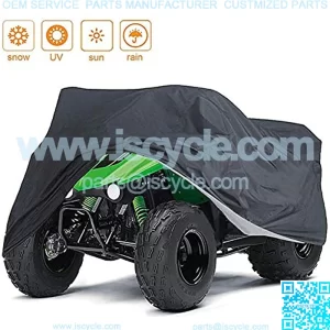 ATV Cover - Waterproof Windproof Quad Bike ATC 4 Wheeler Cover, All Weather Outdoor UV-Resistant ATV Covers, Suitable for Kawasaki Yamaha Suzuki Honda Polaris Black (103x43x47 inches)