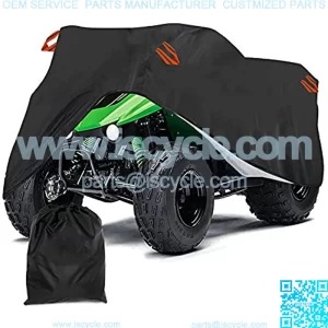 ATV Cover, Heavy Duty Quad Rain Waterproof Cover 420D Fabric Universal Fit for Polaris Sportsman Yamaha Grizzly Kawasaki Honda (XL)