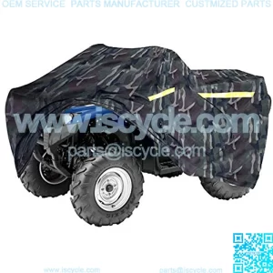 Moto Camo Heavy-Duty, Triple-Waterproof 4 Wheeler Cover ?C ATV Cover Four Wheeler. Rip-Resistant, Night-Reflective Quad Cover w/ Advanced Waterproofing, Easy-Access Zipper and Vents. Large 95"