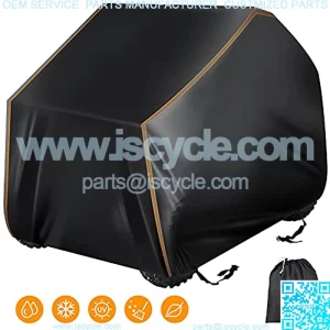 ATV ATC Cover 88 Inch Waterproof Quad Bike Covers, Universal Fit, 4 Wheeler Accessories with Night Reflective Stripes & Storage Bag, All Weather Outdoor Protection Vehicle Cover, Black