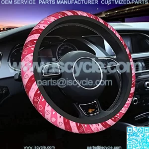 Hearts Flower Steering Wheel Cover Non Slip Protect The Original Steering Wheel from Wear, for Cars to Suvs and Atvs, Then Trucks