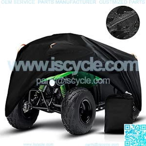 ATV Cover Waterproof Heavy Duty 4 Wheeler Cover Quad Cover All Season Weather Proof Outdoor UV Protection for Polaris Kawasaki Yamaha Suzuki Honda (Black XXLarge)