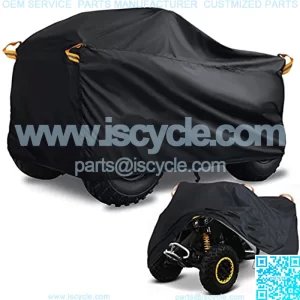 ATV Cover Waterproof Heavy Duty Quad Covers 210D All Weather Protection 100'' 4 Wheeler Rain Cover Outdoor Storage for Polaris Sportsman Yamaha Honda Kawasaki Moto