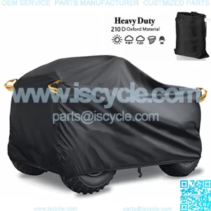ATV Cover Waterproof Heavy Duty,Oxford Material Protects 4 Wheels from Snow, rain or Sun for Polaris Sportsman Yamaha Grizzly Honda Fourtrax,up to 82.68x47.24x45.28inch