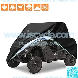 UTV Cover with Oxford Material, 114.17" x 59.06" x 74.80" (290 150 190 cm) Included Storage Bag. Protects UTV From Rain, Hail, Dust, Snow, Sleet, and Sun,Black