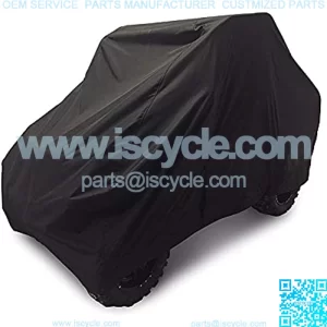 Waterproof UTV Cover with Storage Bag Heavy Duty Black Protects 4 Wheeler from Snow Rain Dust and Sun, 115 x 59 x 75 inch