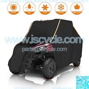 Ranger Cover, UTV Covers Waterproof All Weather Storage with Reflective Strip Compatible with Polaris Ranger RZR Protect Your SxS from Rain, Snow, Dirt, Debris and Damaging UV Rays