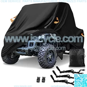 UTV Cover, Waterproof Heavy Denier Oxford Cloth Material for Polaris RZR Yamaha Rhino Can-Am Defender Honda Pioneer Kawasaki Mule Teryx 2-3 Passenger