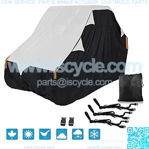 UTV Cover,HAYCOVER Waterproof Heavy Duty 4-Seater Storage Cover 170????x73????x79???? Universal for Can-Am Maverick X3 Polaris Kawasaki, Oxford Cloth PU Coating Windproof UTV Cover (4-6 Passenger Plus)