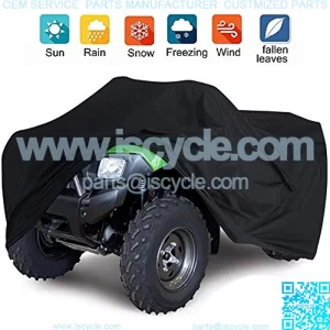 210D ATV Cover Waterproof Heavy Duty 4 Wheeler Quad Cover All Weather Protection Compatible with Honda Rancher/Polaris/Yamaha/Suzuki/Can am (86x38x42in,XXL)
