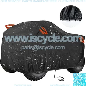 Waterproof ATV Cover - ATV Quad Windproof Covers ATC Rain Cover UV Protects 4 Wheeler for Polaris Sportsman Yamaha Grizzly Wolverine YFZ Honda Sportrax TRX Kawasaki (XL)