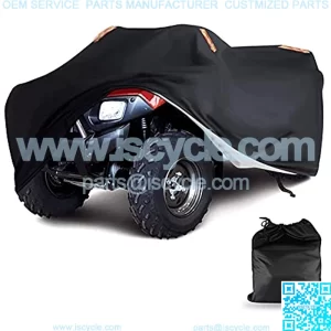 Waterproof ATV Cover 210D Oxford Cloth 4 Wheeler Protection, 87 x 38 x 42 inches