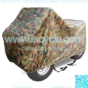 L Camo 79 Inch ATV Quad Covers Waterproof Outdoor Oxford Cloth Durable 4 Wheeler Rain Cover Accessories All Weather UV Protection for Kawasaki for Polaris for Suzuki for Can Am