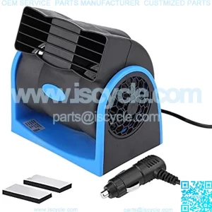12v Electric Car Dash Fan with Cigarette Lighter Plug for Auto Sedan Vehicle Pickup Van