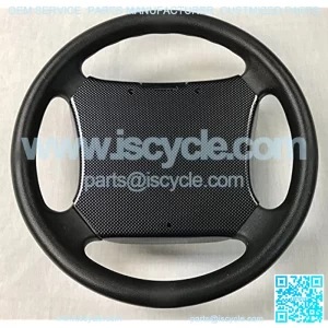 Yamaha Golf Cart Steering Wheel Scorecard Cover in Carbon Fiber(FITS G14, 16, 19, 22 and Some Drive Models)