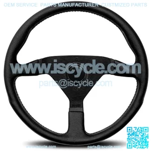 MCL35BK1B Steering Wheel (Monte Carlo 350 Leather Black Stitch), 1 Pack