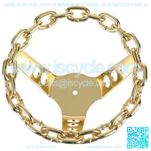 Chain Steering Wheel Gold.