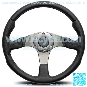 RCE35BK1B Steering Wheel (Race 350 Leather/Air leather), 1 Pack