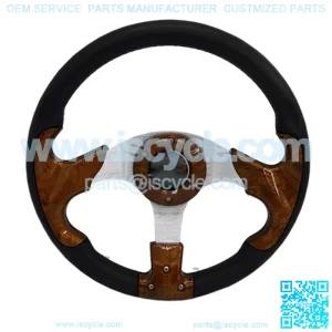 Woodgrain 13" Golf Cart Steering Wheel